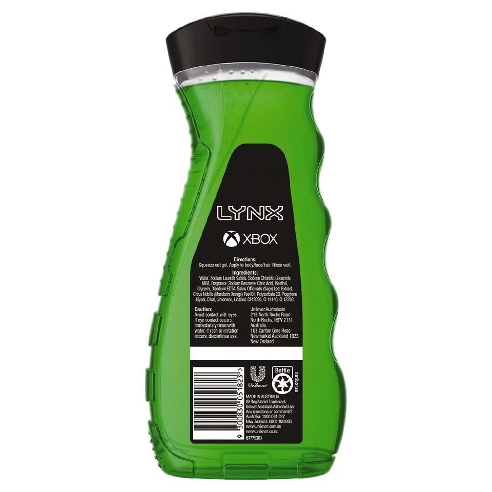 Gel de ducha LYNX Xbox Bodywash 400 ml edición limitada - ¡RARO! Foto 2 de 3