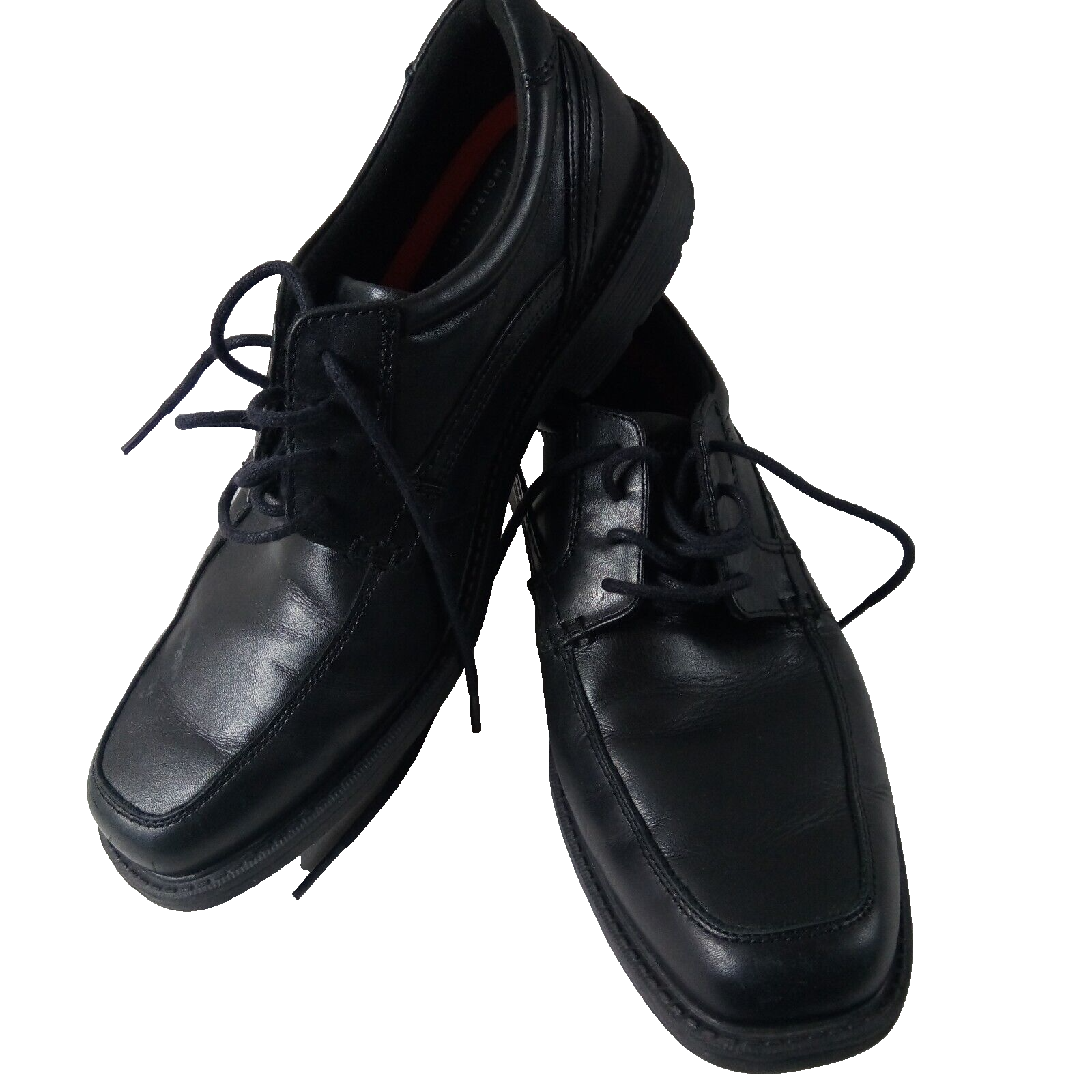 SAOLA Scarpe uomo Rockport leggere flessibili ammortizzanti pelle nera taglia 8