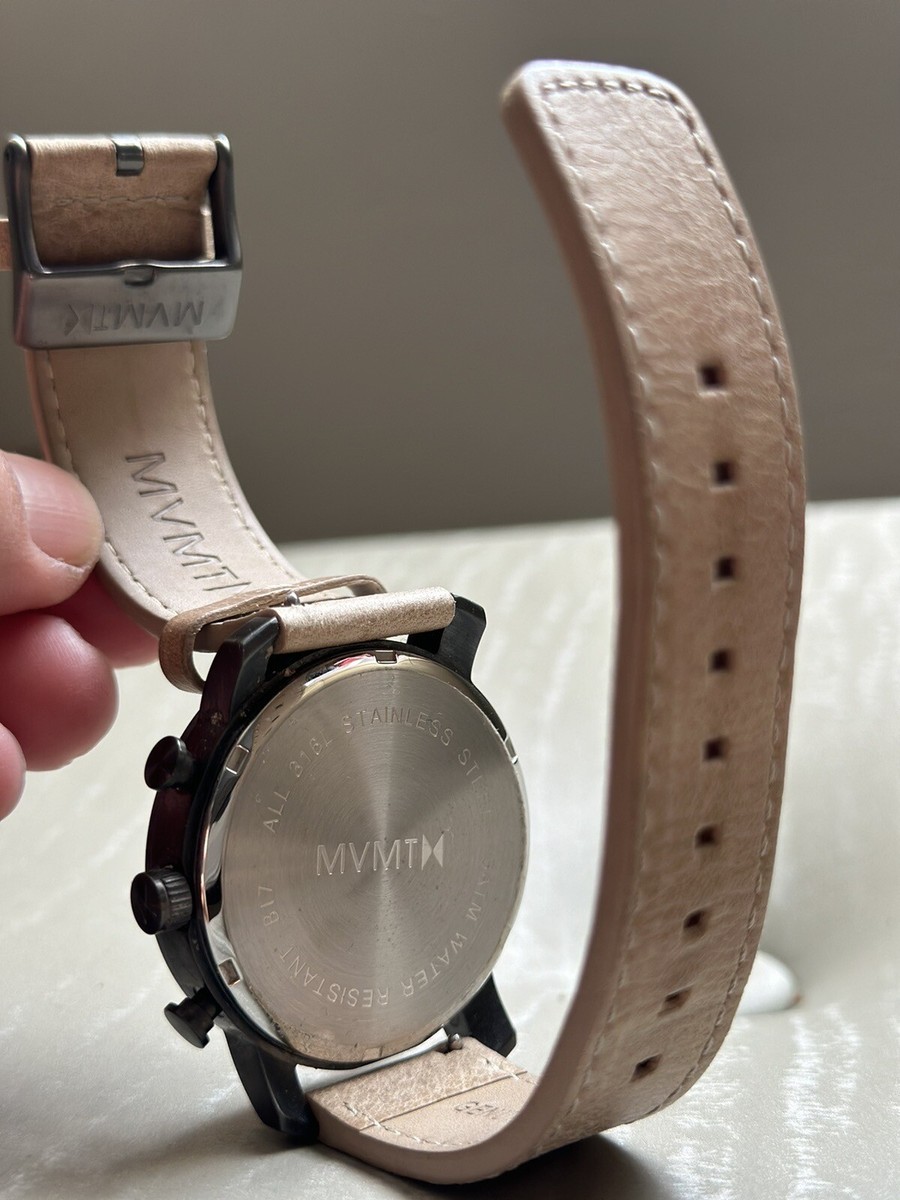 【日本未入荷・新品】MVMT クロノガンメタルサンドストーンレザー MVMT 5ATM B17 316L Gunmetal Sandstone Chrono watch | eBay