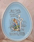Pottery Barn Kids Beatrix Potter Peter Rabbit Story Plate Egg Shape Melamine EUC