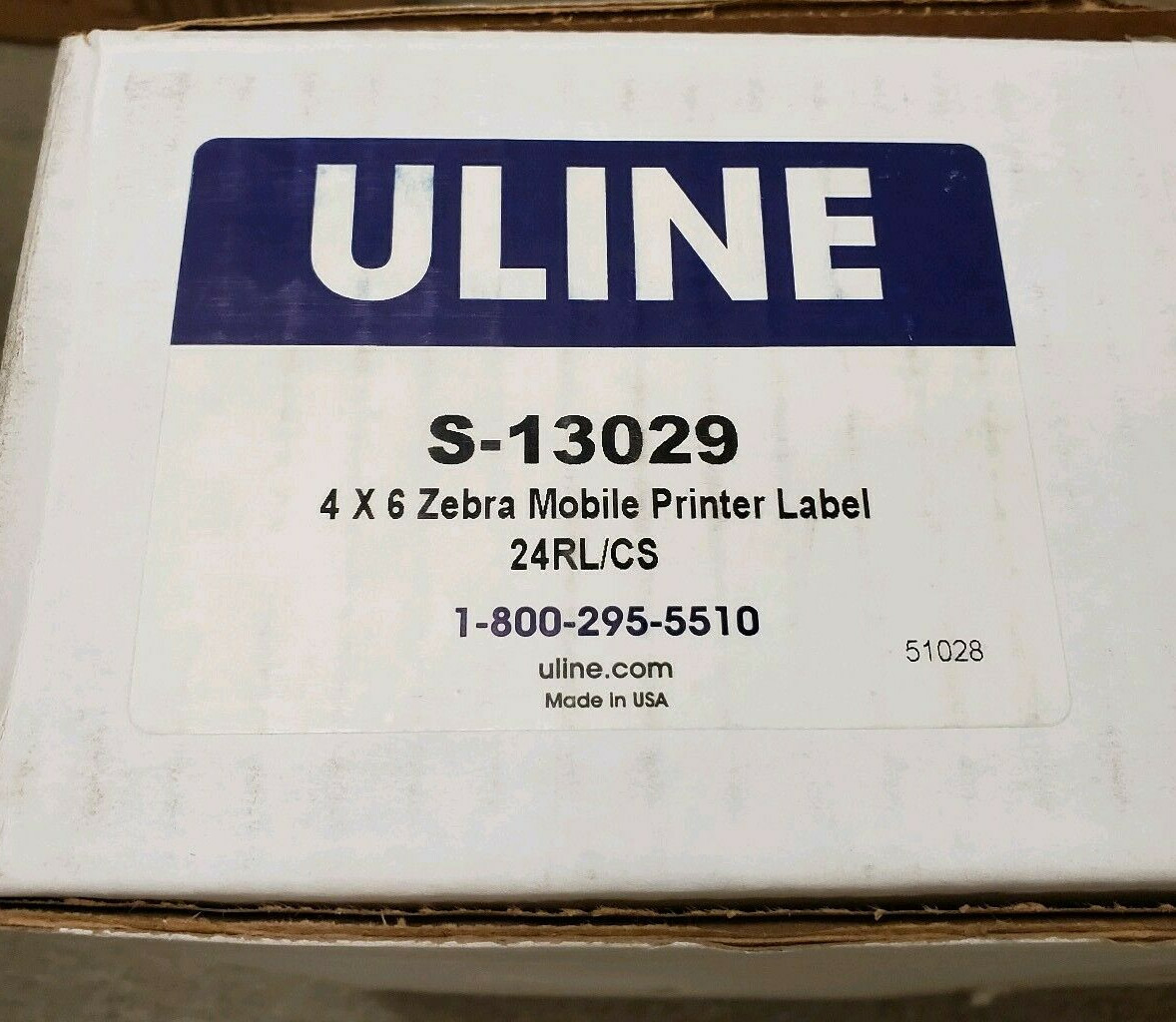 uline zebra printer