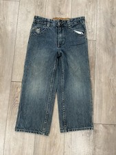 Timberland Kids Boys Jeans Size 5 Blue Medium Wash Straight Adjustable Waist
