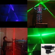 1x LED Red Green Blue Laser Sword Handheld Club Stage Lighting Show Disco Props
