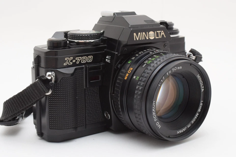 【COMO NUEVO con correa】Nueva cámara fotográfica Minolta X-700 35 mm MD 50 mm f/1,7 lente de JAPÓN Foto 4 de 4