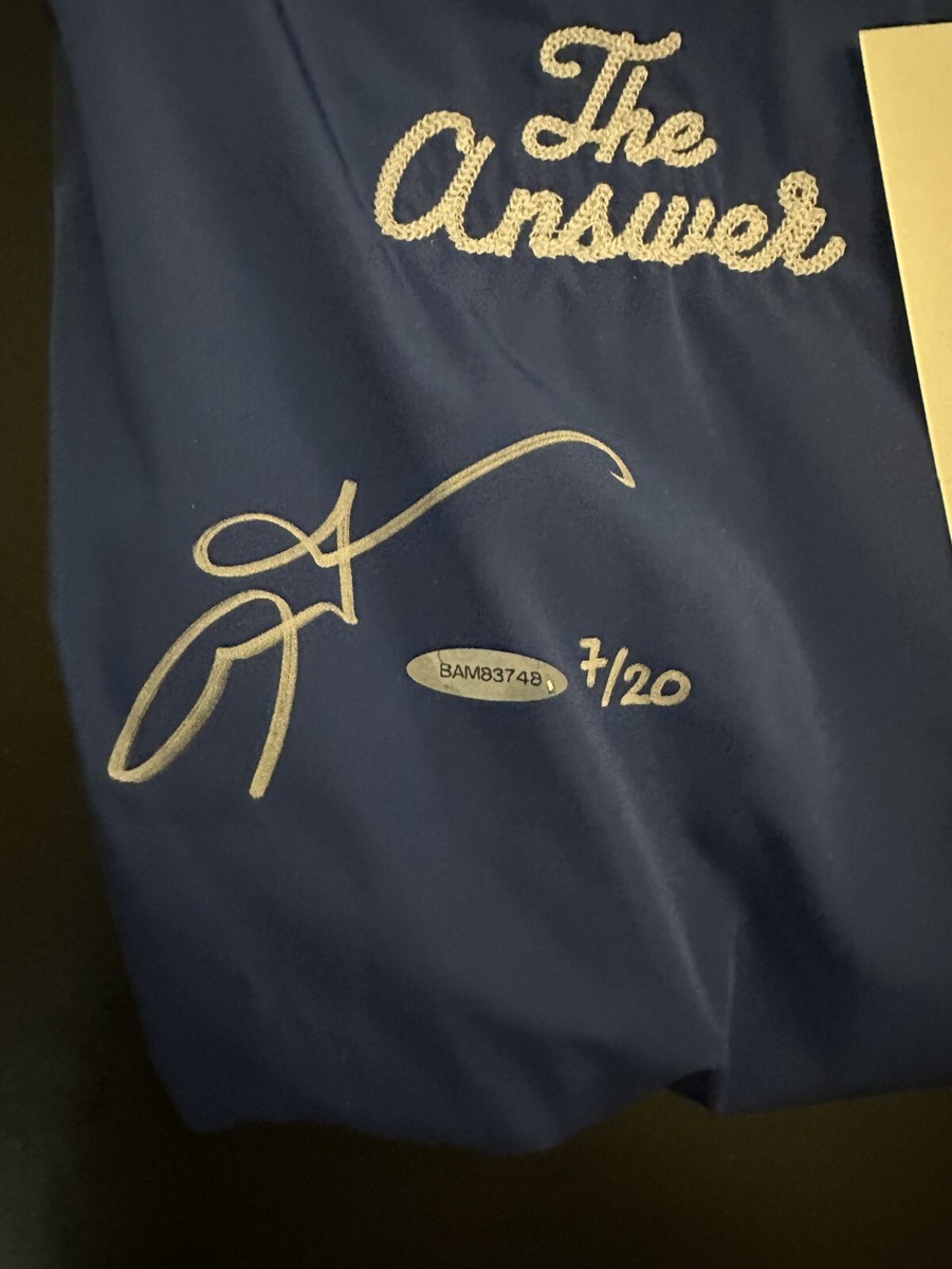 Allen Iverson Signed Auto Stadium Jacket 