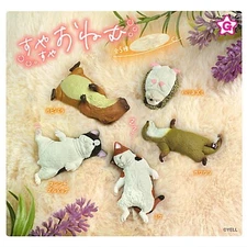 Animal Sleep well Mascot Capsule Toy 5 Types Full Comp Set Gacha New Japan