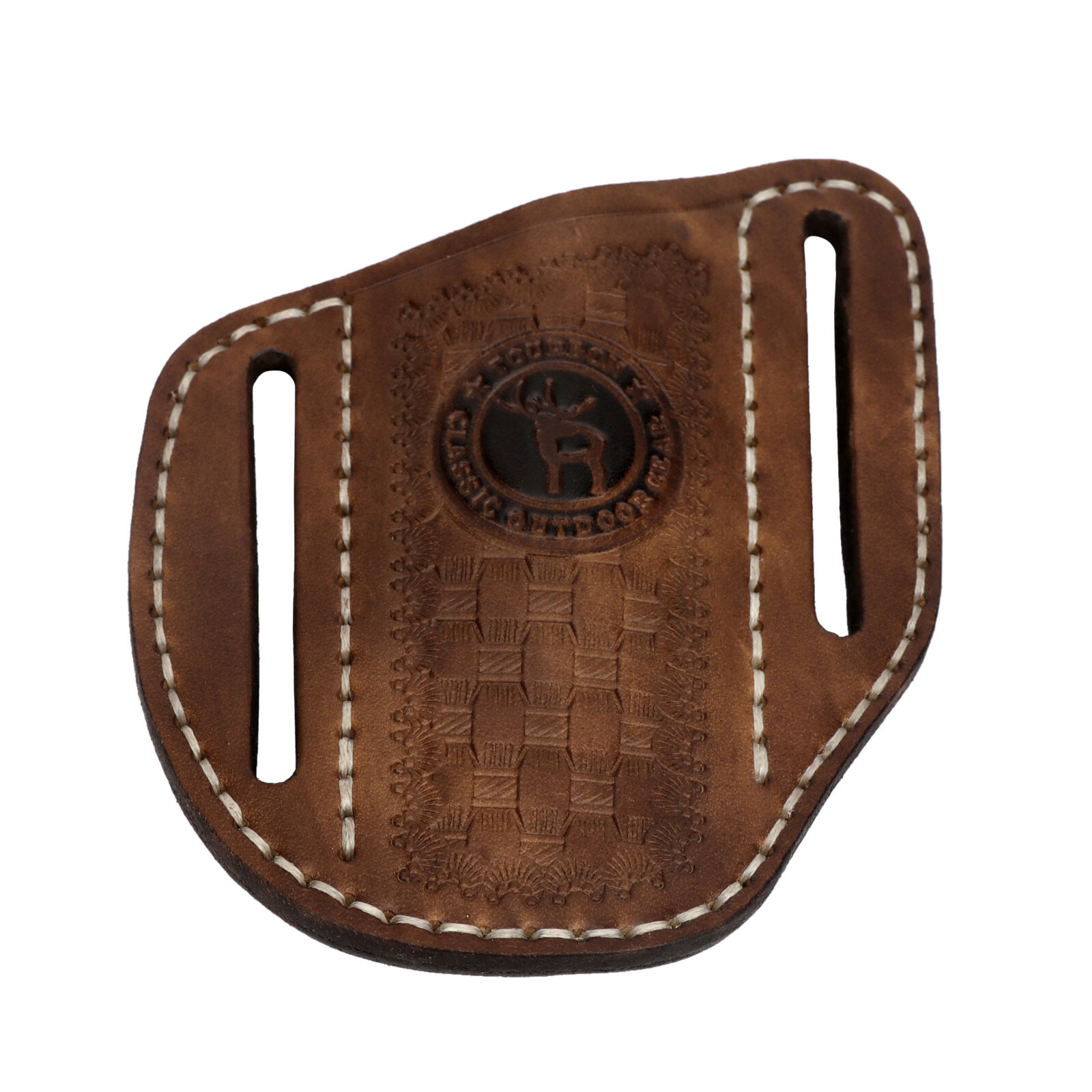 DIFLAX Leder Messerscheide Für Gürtel - Passend Für 5 Zoll Klappmesser EDC