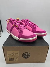 Plae Prospect Electric Fuchsia Pink Mens Suede Comfort Sneakers size is 7.5 men.