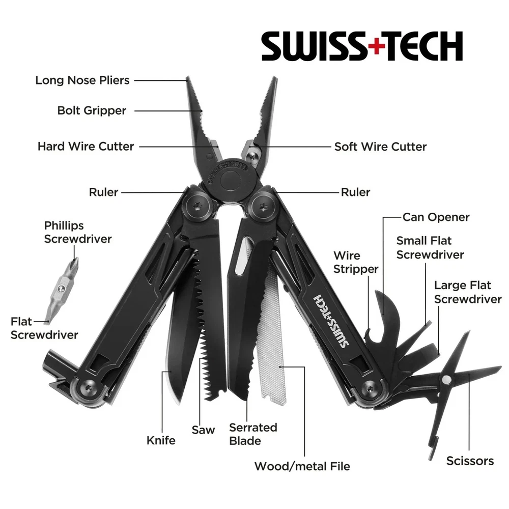 Multi Tool Plier Wire Stripper Folding Portable Pocket Pliers Outdoor Camping