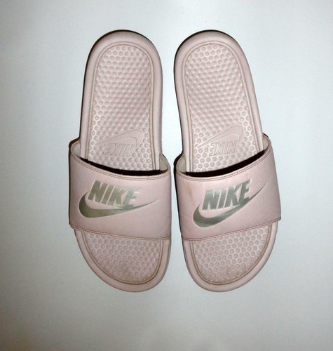 NIKE Rose Partic Swoosh Slides Benassi 