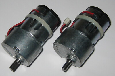 2 X 120 RPM Heavy Duty Gearhead Motor - 12V DC - High Torque - 5mm D Shaft