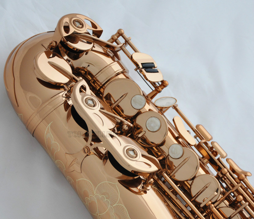 Rose Gold Plated Alto Saxophone Eb sax PRO Newest Saxofon Rose Gold Plated Alto Saxophone Eb sax PRO Newest Saxofon