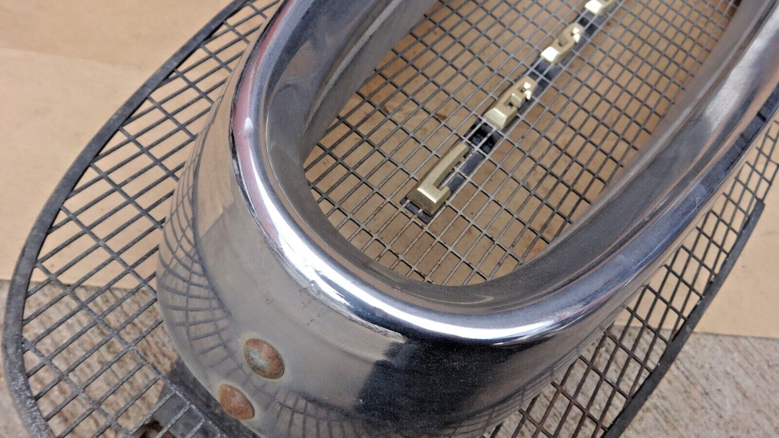 1958 Edsel Grille Center w/ Letters Original | Genuine OEM | Chrome ...