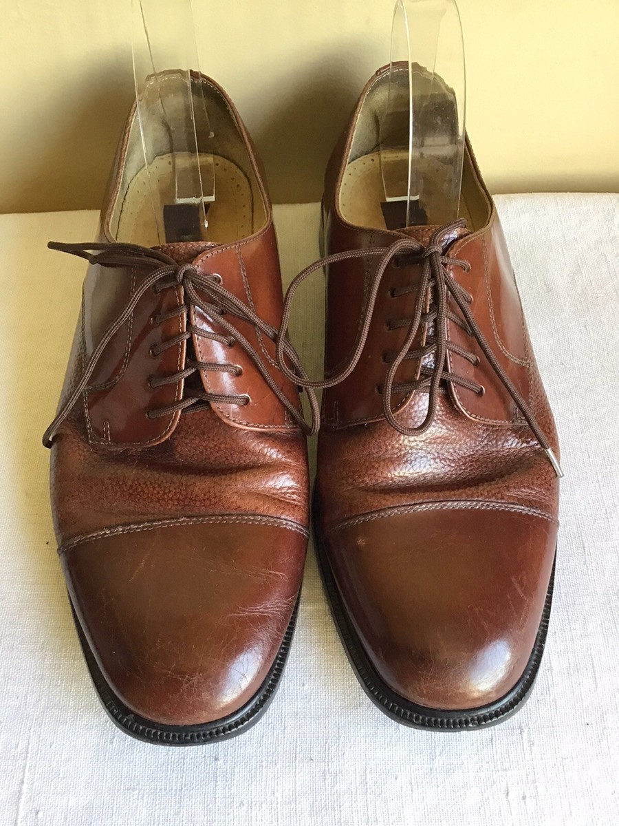 Florsheim Shoes Mens 14 D Brown Leather Lace Up‎ Dress Business Cap Toe Oxfords Sorrento Lux Cap Toe Balmoral Oxford Men main image 3