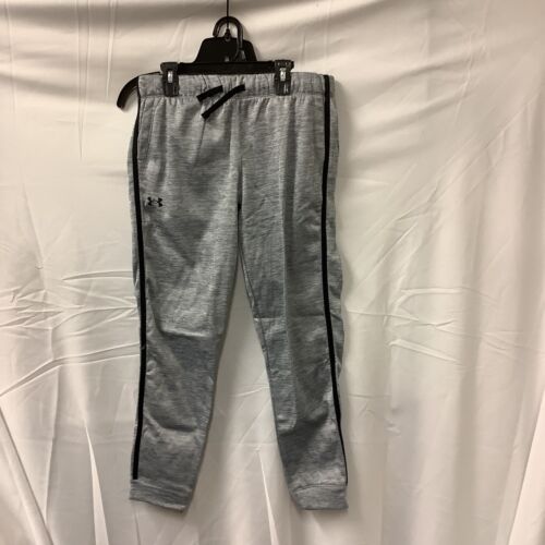 Under Armour Girls Fleece Pants Gray Loose Fit Drawstring Sweatpants Size YLG - Picture 2 of 6