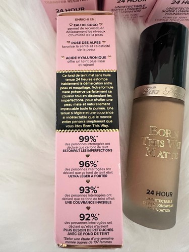 Too Faced Born This Way 24-Hour Matte Longwear Foundation 30ml L1 - YOU PICK - Picture 4 of 4