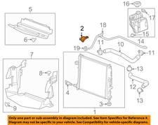 GM OEM 13-19 ATS Cooling Radiator Components-Upper Bracket 23233993