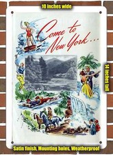 Metal Sign - 1948 New York Central Come to New York - 10x14 inches