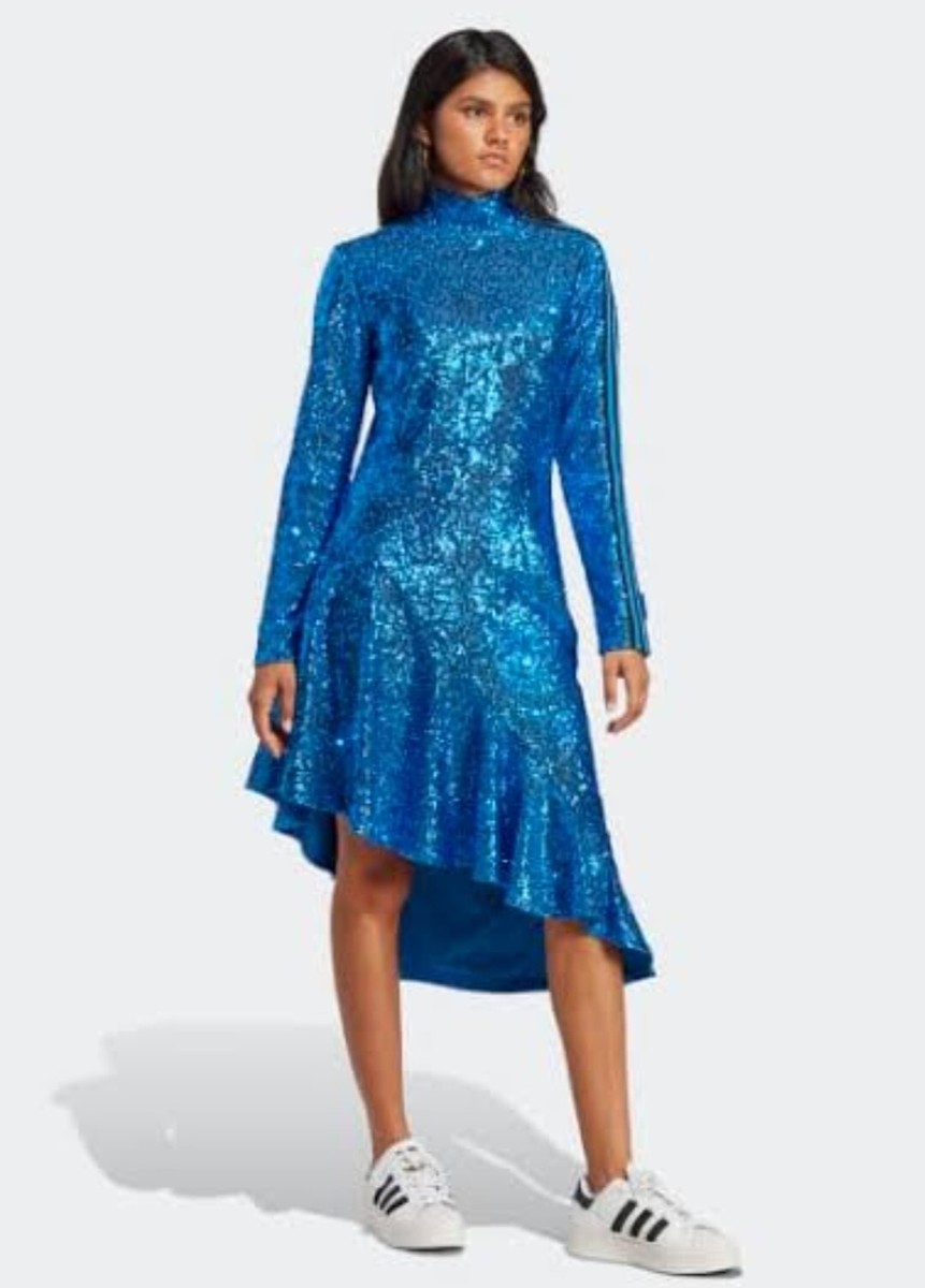 ADIDAS Blue Version Sequin Dress XS BNWT $550 | eBay ADIDAS Blue Version Sequin Dress XS BNWT $550 | eBay