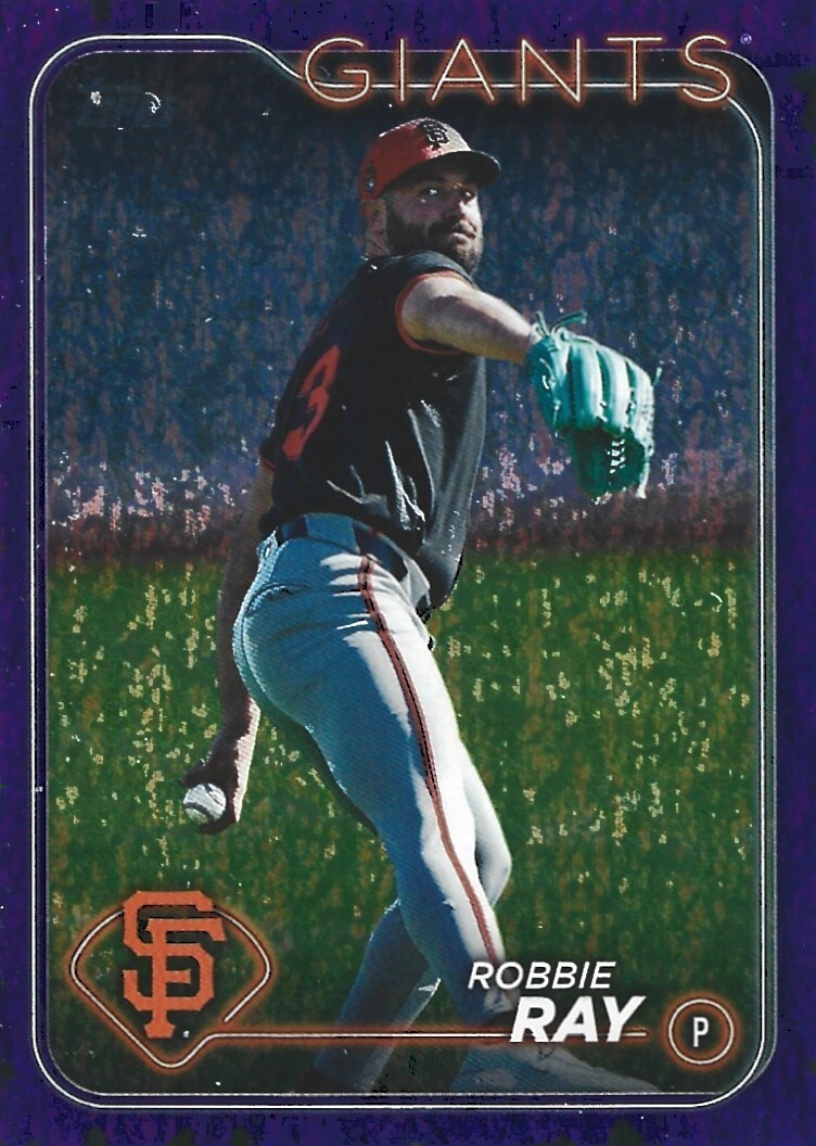 2024 Topps Update Series Baseball Robbie Ray #US277 Purple Foil #'d /799 Giants-