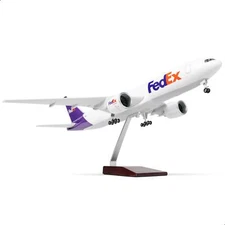 1/150 B777-300ER FedEx 18.5 inchs Large Model Diecast Airplane Model Kits