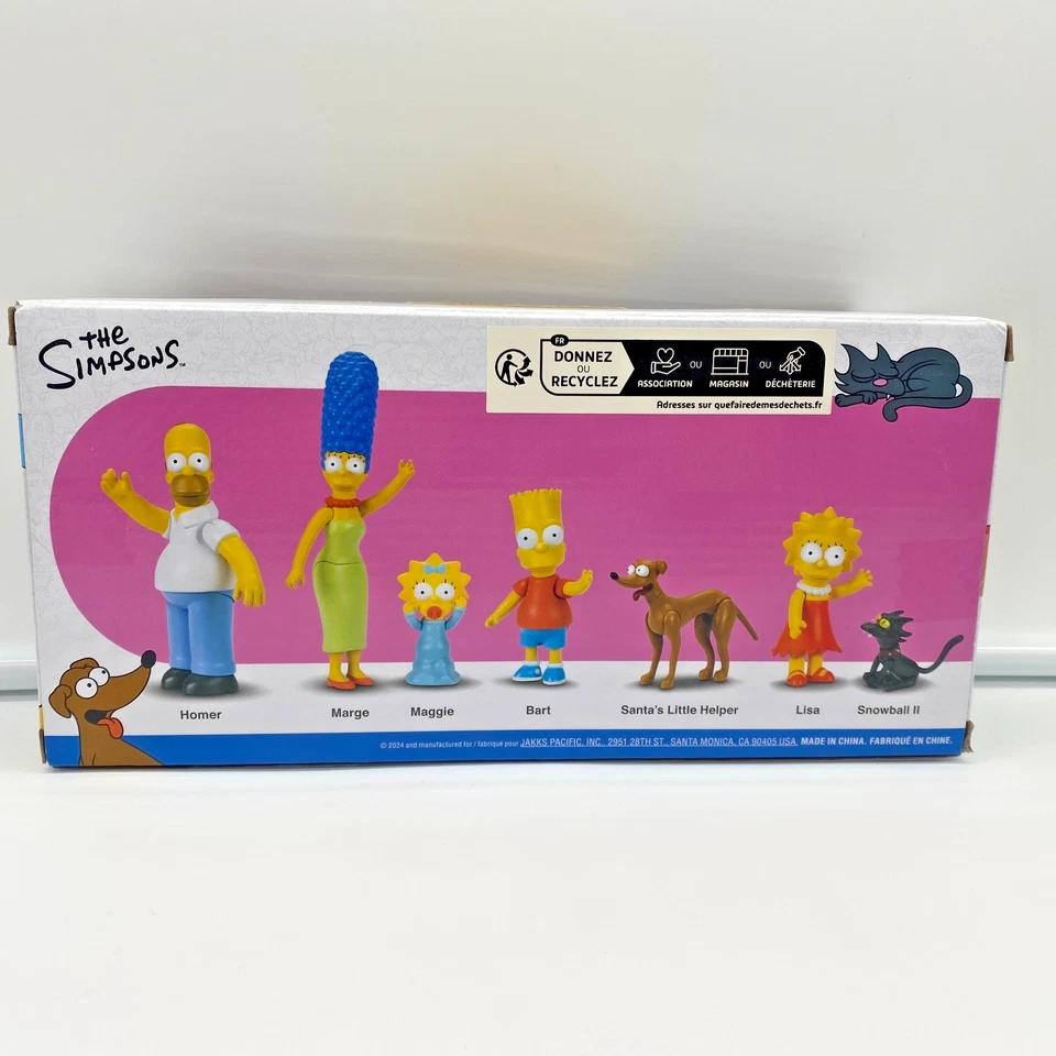Simpsons Figuren Set 7er-Pack Jakks Pacific 6cm Kult TV Serie Fanartikel OVP - Bild 4 von 4