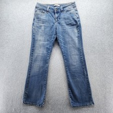 Lee Perfect Fit Jeans Womens 16 Medium Blue Straight Leg Stretch Denim Pockets