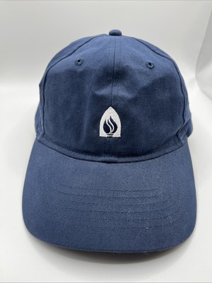 Anvil Blue Baseball Cap with Torch Logo - Adjustable - 100% Cotton - One Size