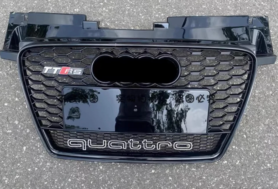 For AUDI TT 8J TTRS 2008-2014 style Front bumper Grille black Mesh Grill - Image 2 of 2