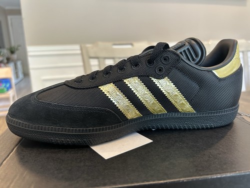 Adidas Samba “Mexico 2025 Kit” Black Colorway Men’s Black Gold JH5656 - Picture 4 of 7
