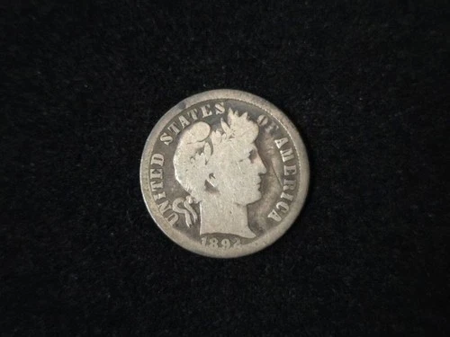 1892-O Barber Silver Dime Very Good 150324
