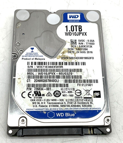 1 TB 2,5" WD Sata Festplatte WD10JPVX blau Western Digital