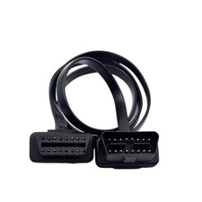 OBD2 Extension Cable, 16Pin Male to Female Flat Ribbon Extension Cord, 5FT/1.5M