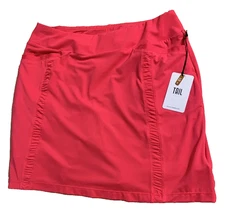 Tail Guadalupe Aurora Red Women LARGE Golf Tennis Pickleball 18" Skort NEW NWT