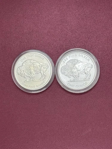 TWO PACK 1 OZ BUFFALO ROUNDS
