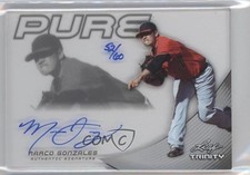 2013 Leaf Trinity Pure Auto Silver 52/60 Marco Gonzales #P-MG1 Auto 2x6
