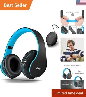 Bluetooth Headphones Over-Ear, Foldable Wireless and Wired Stereo Headset Mic...