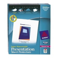 Avery Diamond Clear Top Loading Sheet Protector - Letter 8.50" X 11" -