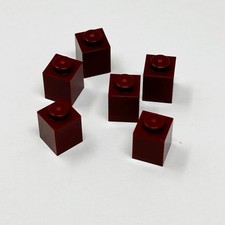 3005 LEGO Parts Brick 1x1 DARK RED 6 