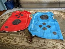 Hauntlook Blue & Red Joyful His/Hers Game Controller Halloween Costumes 38.5”X30