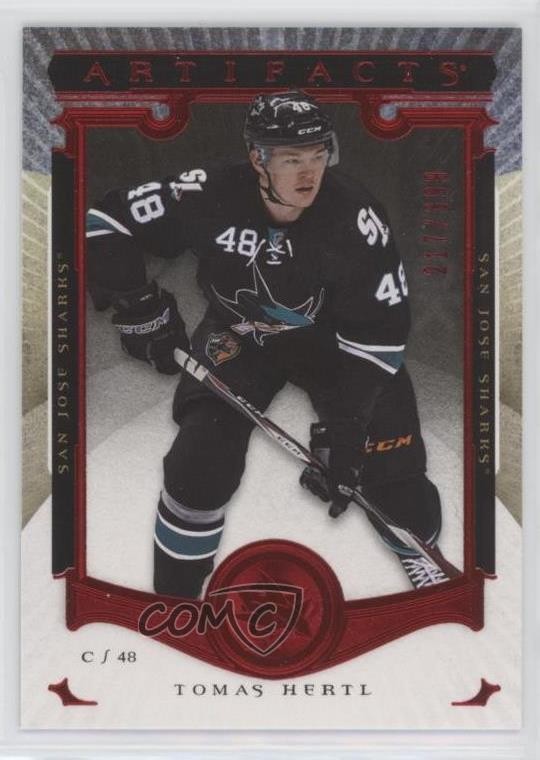 2015-16 Upper Deck Artifacts Ruby 217/399 Tomas Hertl #11 x6g