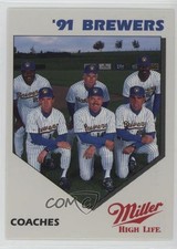 1991 Milwaukee Brewers Miller High Life Team Set Don Baylor Fred Stanley 0q3
