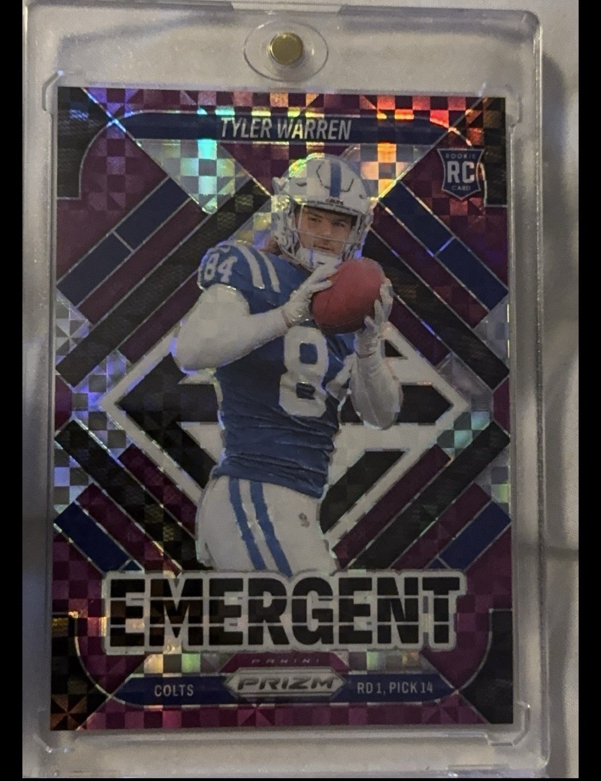2025 Panini Prizm Tyler Warren Emergent RC #13 29/49