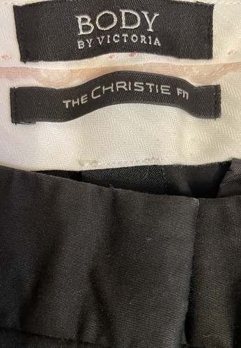 VTG Y2k Victorias Secret Trouser Pants Black Size 6 Christie Fit Flare 32x36 - Picture 2 of 6