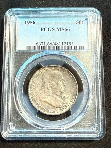 1956 FRANKLIN HALF DOLLAR PCGS MS66 195