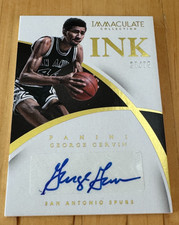 George Gervin  2014-15 Panini Immaculate Collection #33 AUTO /75 HOF Spurs