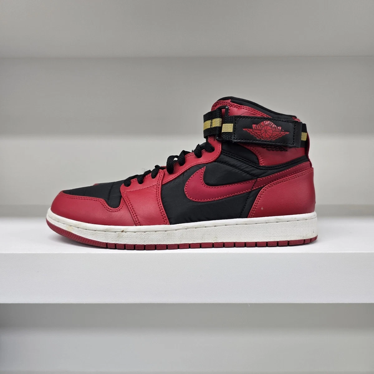 Jordan 1 Strap High Black Gym Red | eBay