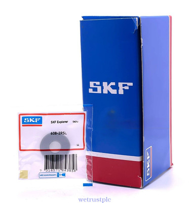 SKF 608-2RSL DEEP GROOVE BALL BEARING, RUBBER SEALED 608-LLB 8x22x7 mm NEW
