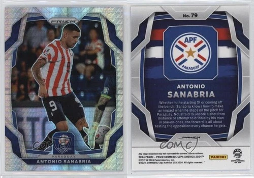 2024 Panini Prizm CONMEBOL Copa America Hyper Prizm Antonio Sanabria #79