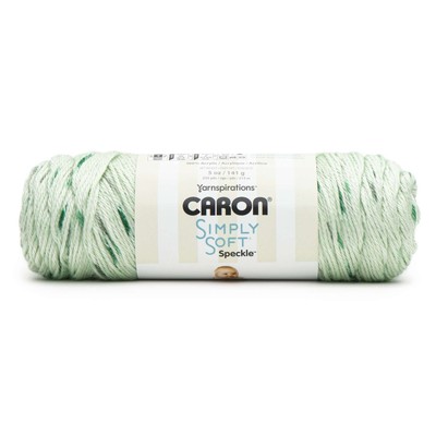 3 Pack Caron Simply Soft Speckle Yarn-White Sage 294961-61017